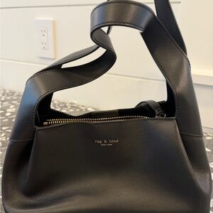 Rag & Bone Classic Black Leather Shoulder Bag